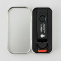 Black USB device with 'USBKill' branding in a silver case on a white background