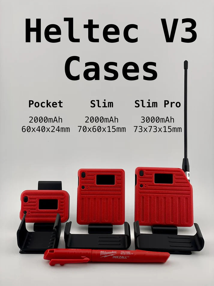 Unlimited Coverage Meshtastic Node – Pre-Configured LoRa WiFi + BLE ESP32 S3 Kit with 1100 mAh Battery & Case